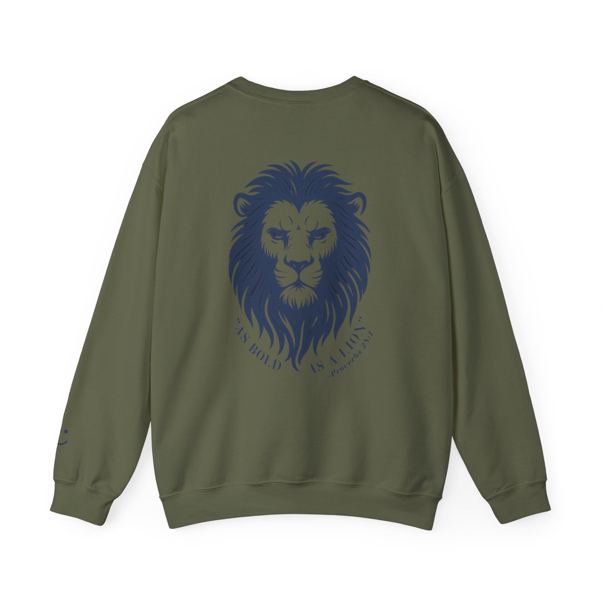 Guyhaus 'Man of God' Bold As A Lion Crewneck Sweatshirt, Proverbs 28:1