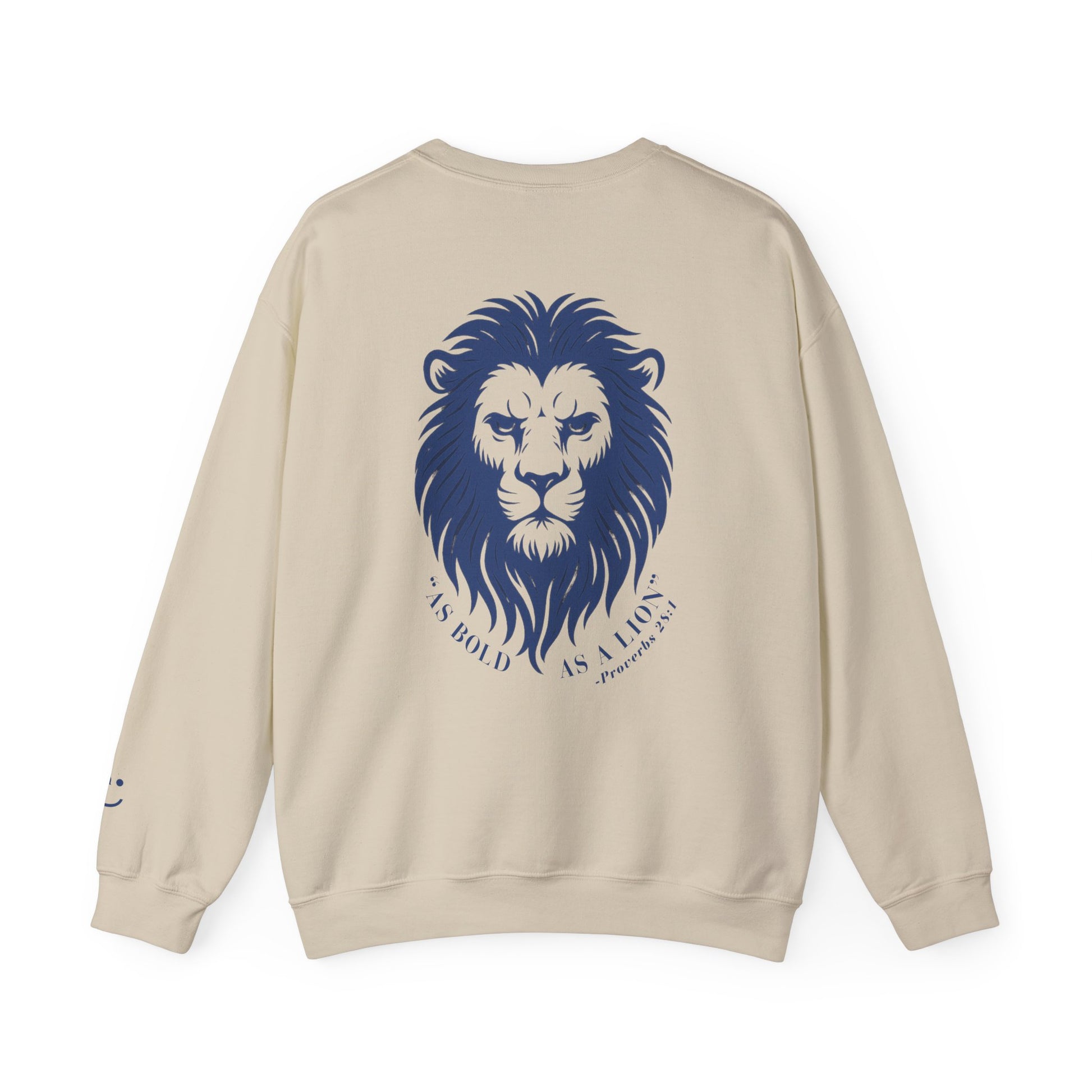 Guyhaus 'Man of God' Bold As A Lion Crewneck Sweatshirt, Proverbs 28:1