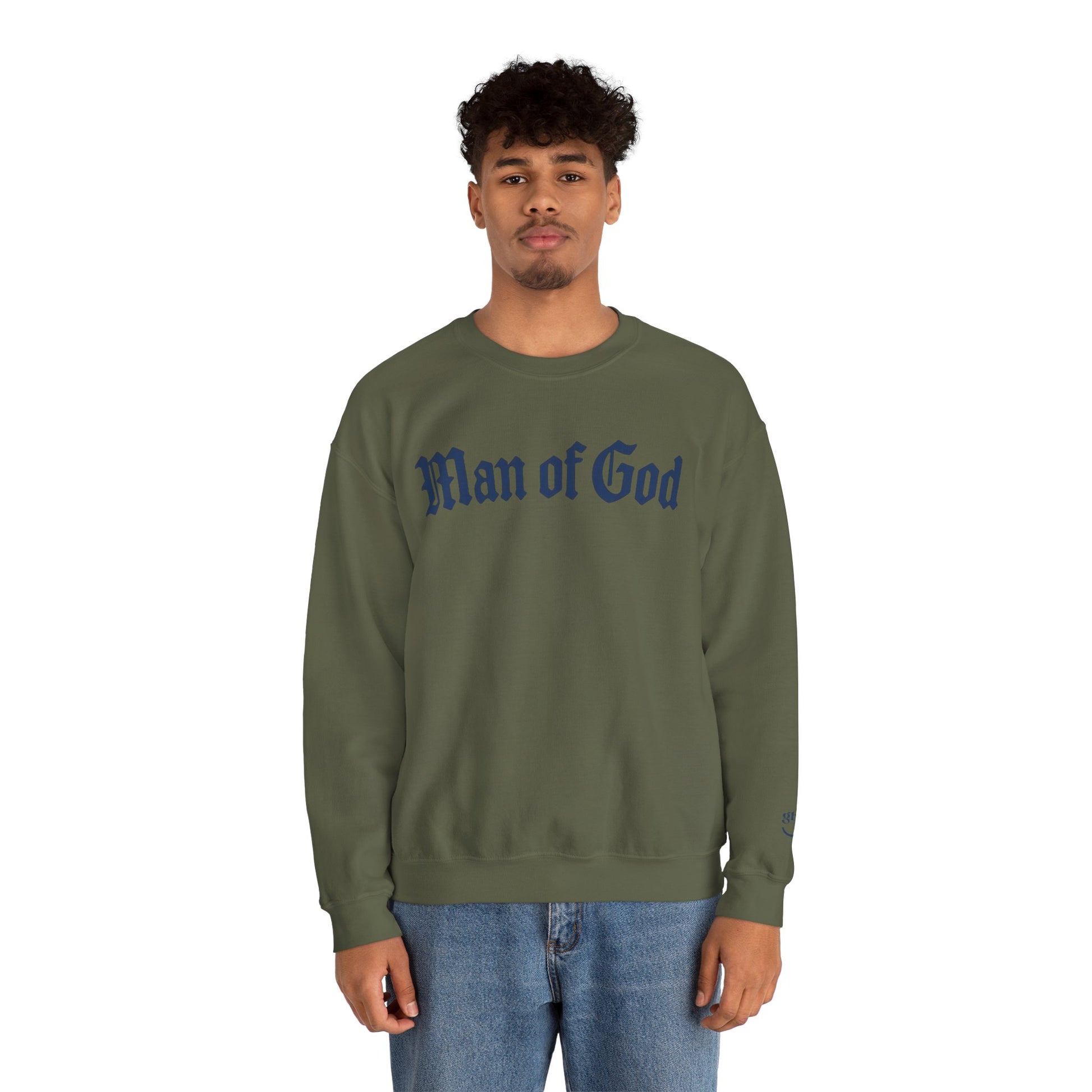 Guyhaus 'Man of God' Bold As A Lion Crewneck Sweatshirt, Proverbs 28:1