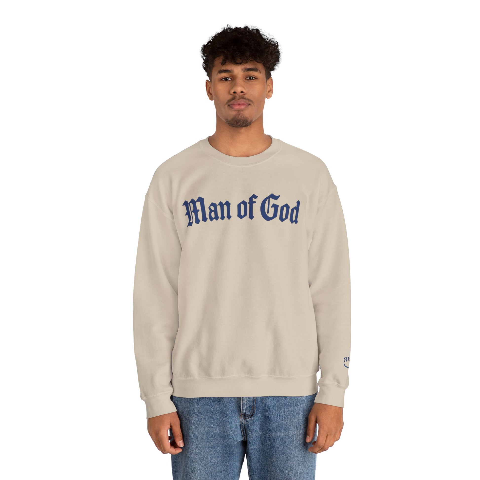 Guyhaus 'Man of God' Bold As A Lion Crewneck Sweatshirt, Proverbs 28:1