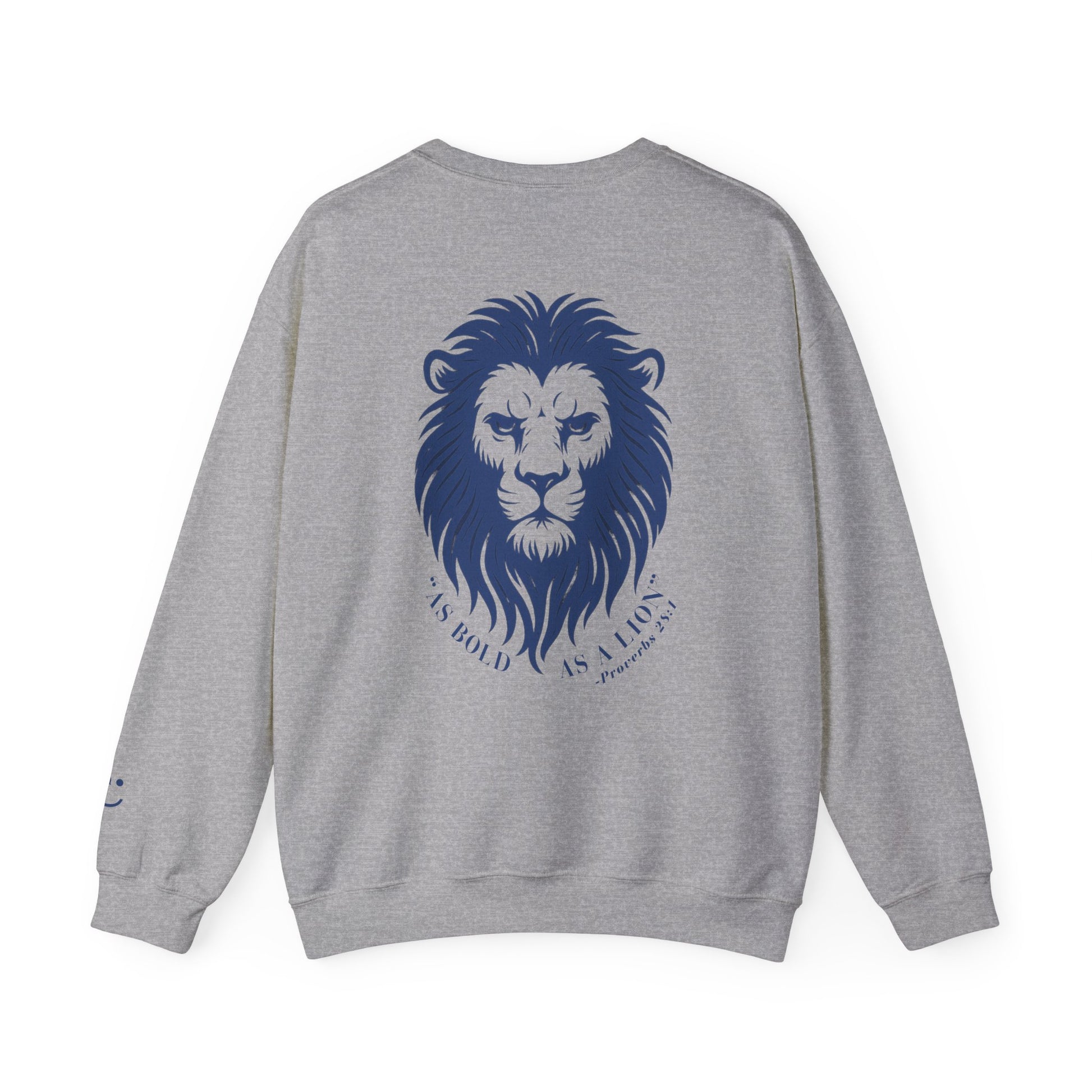 Guyhaus 'Man of God' Bold As A Lion Crewneck Sweatshirt, Proverbs 28:1