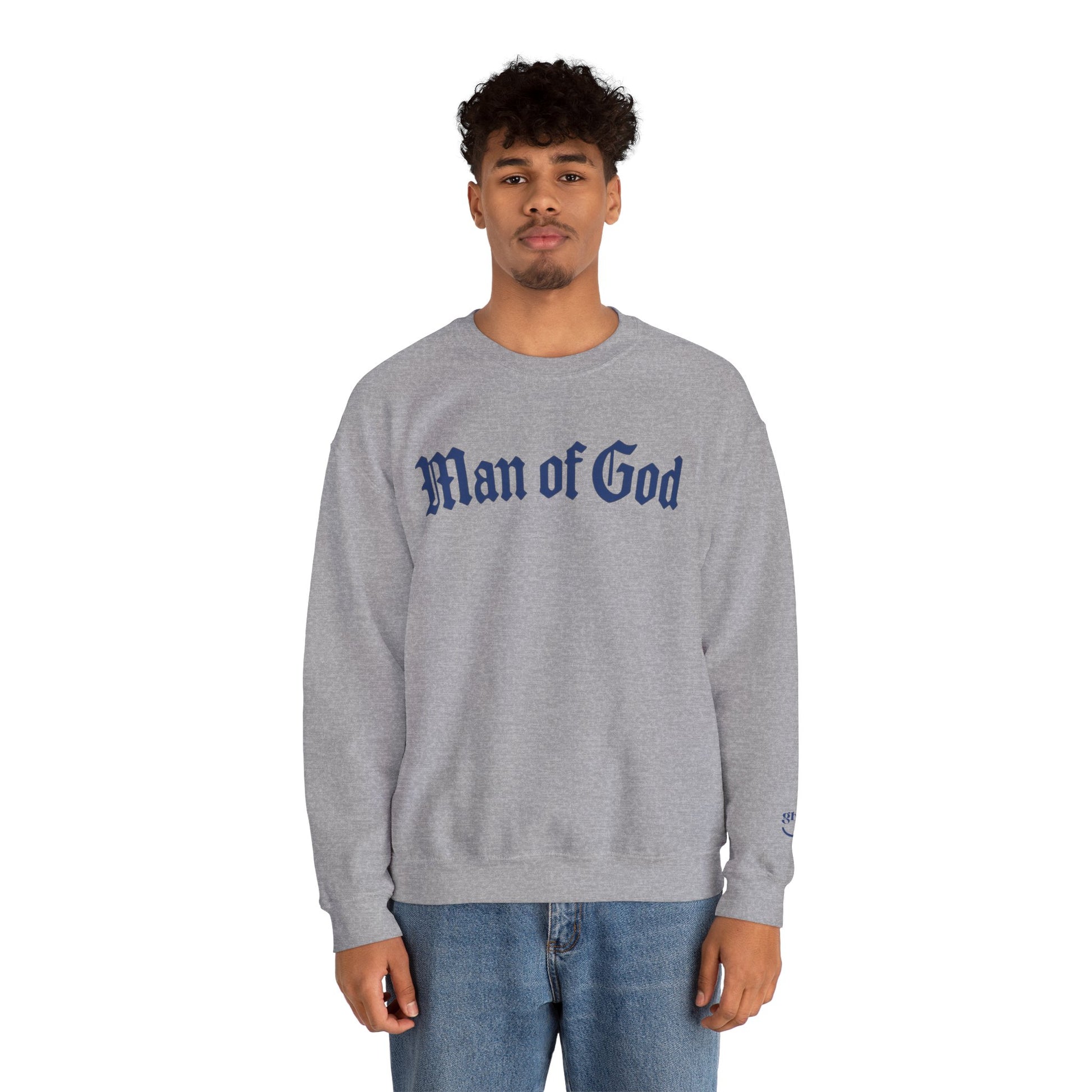 Guyhaus 'Man of God' Bold As A Lion Crewneck Sweatshirt, Proverbs 28:1
