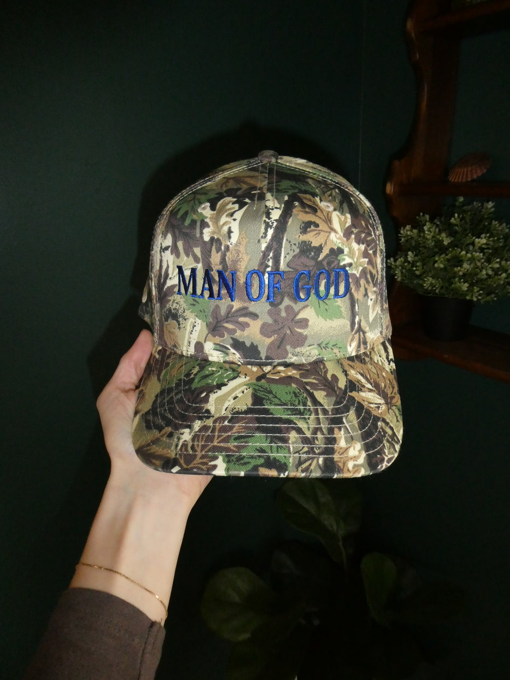 Man of God Camo Trucker Hat