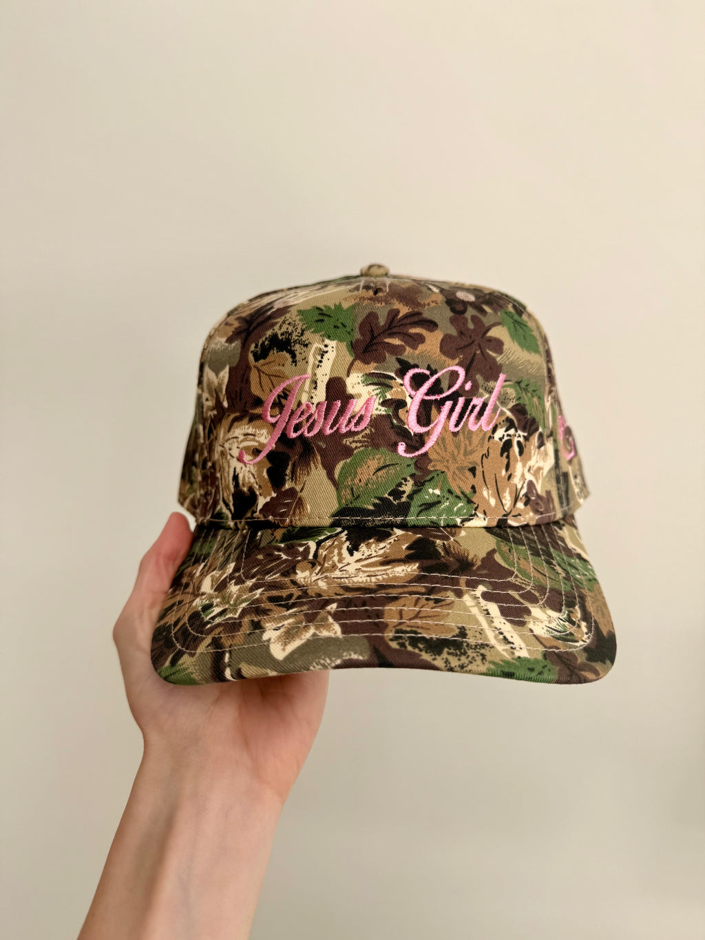 Jesus Girl Camo Trucker Hat